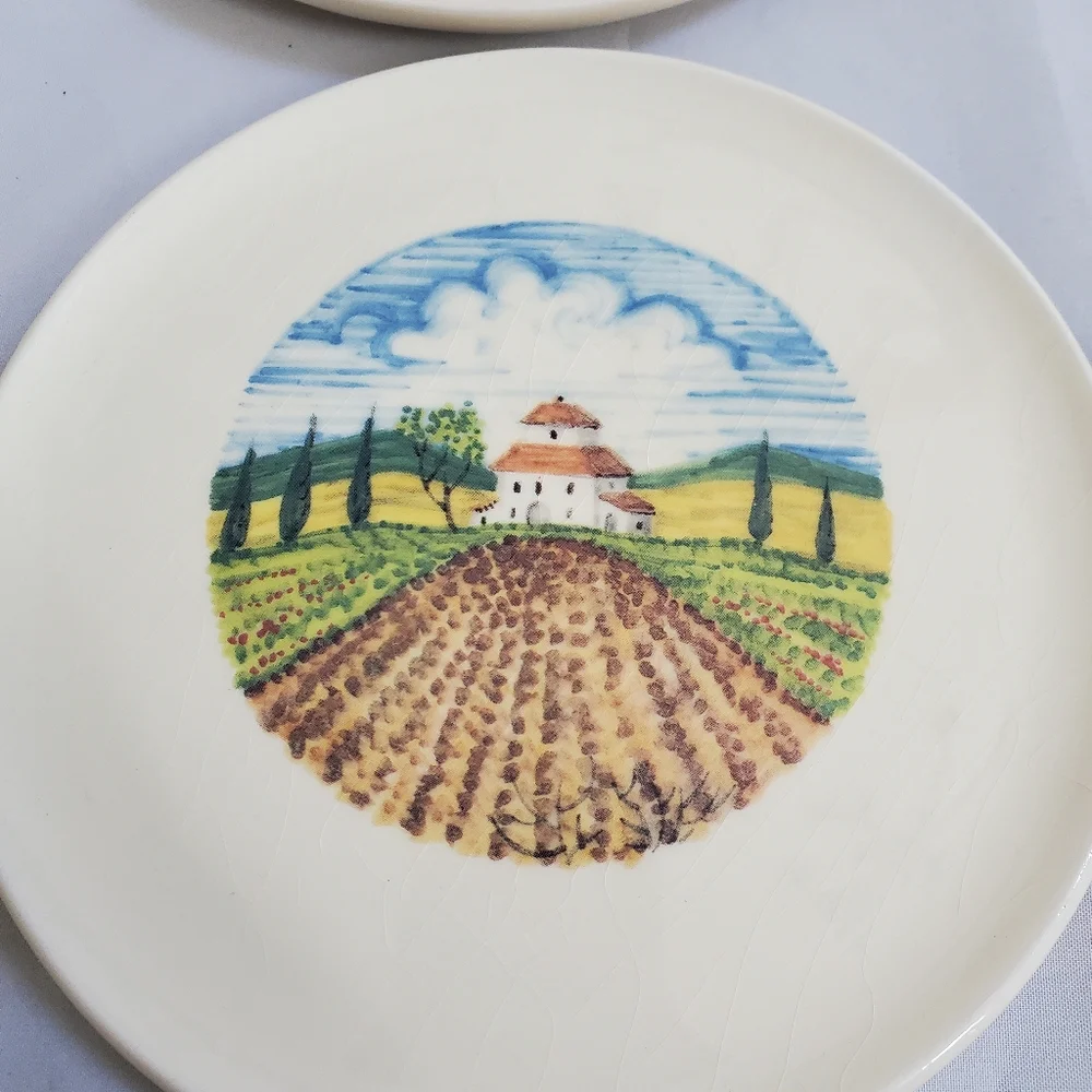SUR LA TABLE Tuscan Countryside Appetizer Plates
